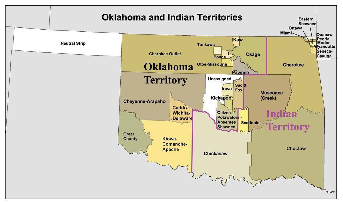 Oklahoma Tribal Map